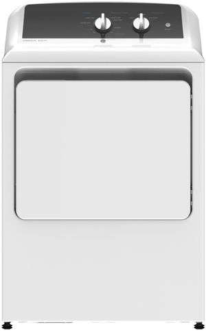 GE® 6.2 Cu. Ft. White Front Load Electric Dryer