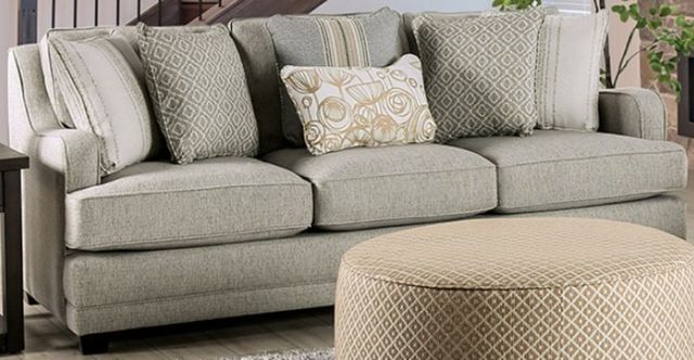 Furniture of America® Stephney Gray Sofa-0