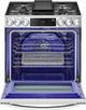 LG 30" PrintProof™ Stainless Steel Slide-In Gas Range with Smart Wi-Fi Enabled ProBake Convection® InstaView® and Air-Fry-2