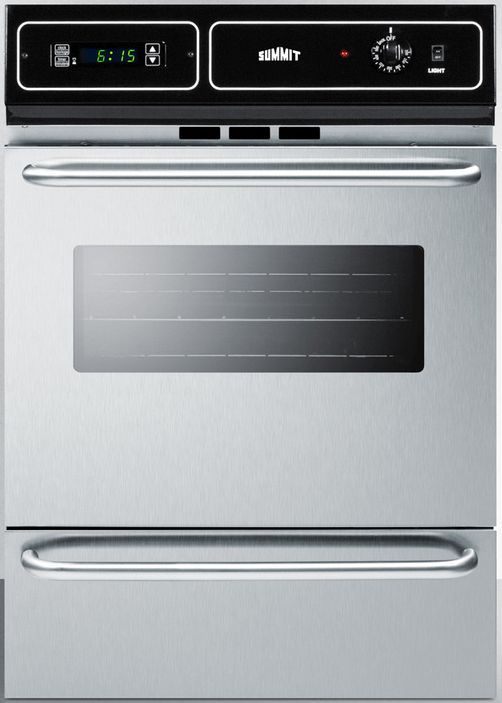 Summit® 24" Stainless Steel Gas Built In Single Oven-0