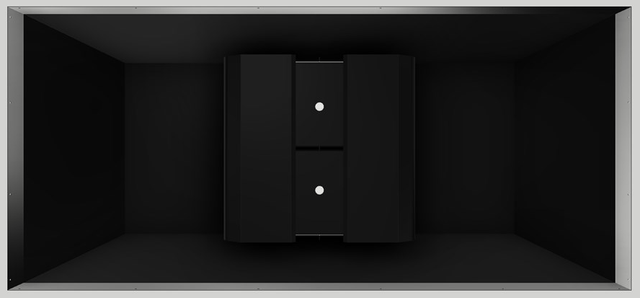Vent-A-Hood® 66" Black Island Liner Insert-2
