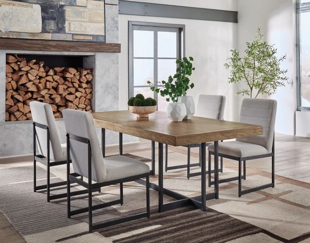 Signature Design by Ashley® Tomtyn 5-Piece Light Brown Dining Table Set-3