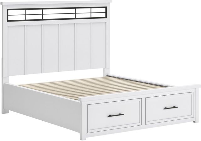 Benchcraft® Ashbryn White King Storage Panel Bed-4