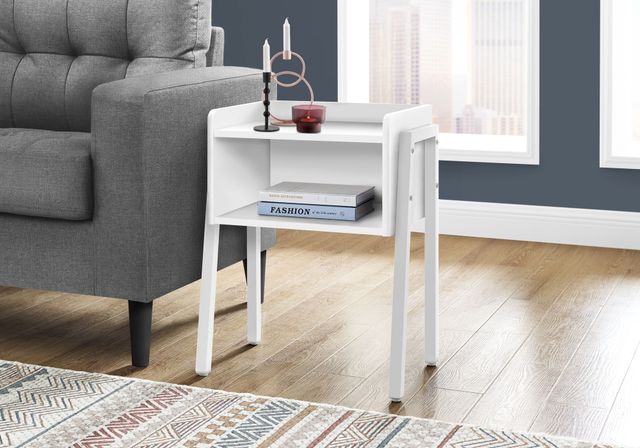 Monarch Specialties Inc. White 23"H Accent Table-1