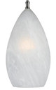 Cal® Lighting & Accessories Brushed Steel/White Pendant-1
