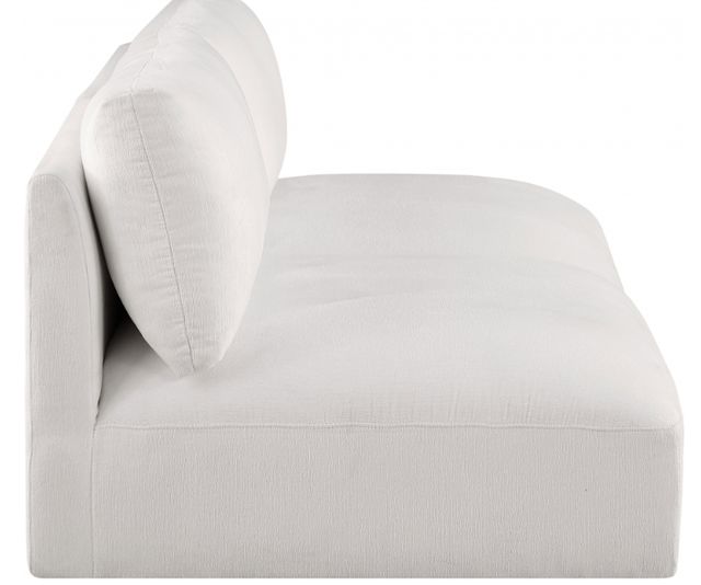 Meridian Furniture Ease 2-Piece Cream Small Spaced Armless Sectional-3