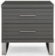 VIG Furniture Modrest Splendor Dark Gray Slatted Nightstand-1