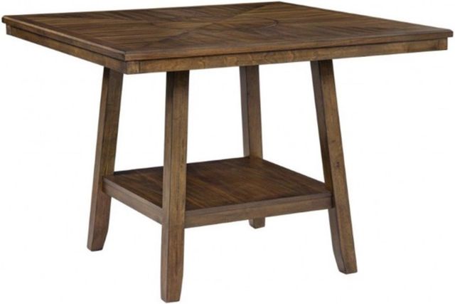 American Wholesale Furniture Seneca Brown Pub Counter Height Table-0