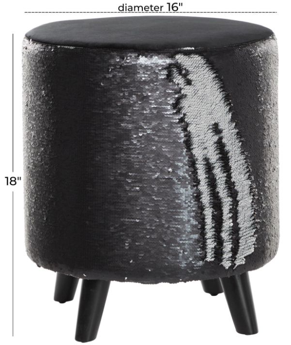 Deco Marche Black 18" Stool-2