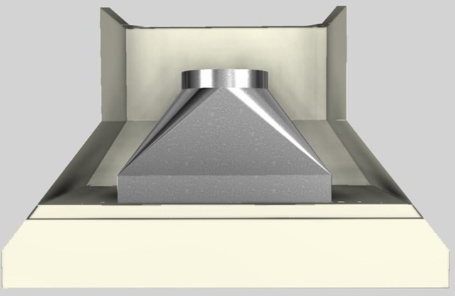 Vent-A-Hood® 48" Biscuit Wall Mounted Range Hood-3