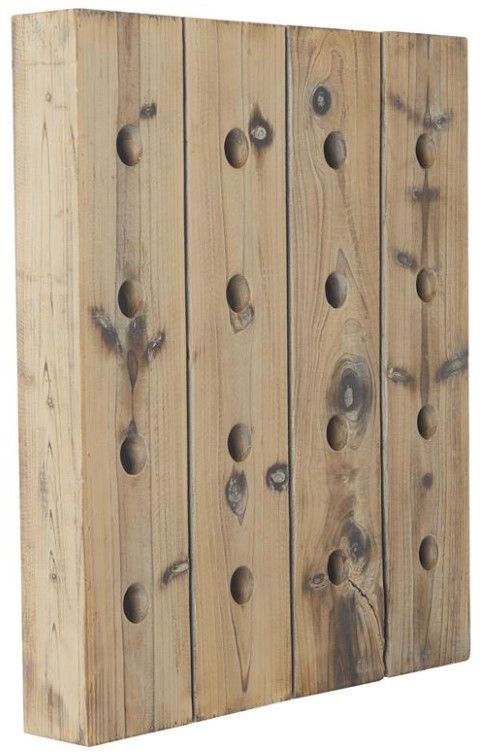 Deco Marche Brown 16-Bottle Wall Wine Rack-0