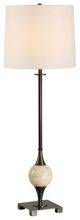 Uttermost® Dempsey Bronze Buffet Lamp with Off-White Accent-0