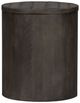 Liberty Furniture Modern Farmhouse Dusty Charcoal Drum End Table-0