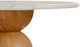 TOV Furniture Cynthia Travertine/Walnut Brown Concrete Indoor/Outdoor Round Dining Table-5
