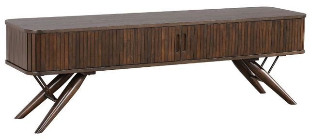 Coaster® Valna Walnut 71" TV Stand with Sliding Doors-0