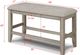 Crown Mark Fulton Beige/Gray Counter Height Bench-2