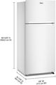 Whirlpool® 33" 16.35 Cu. Ft. White Top Freezer Refrigerator with Total Coverage Cooling-4