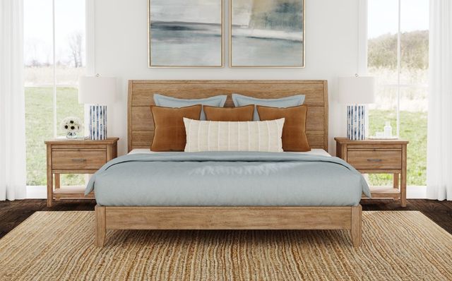 A-America® Geo Heights Butterscotch King Panel Bed-1