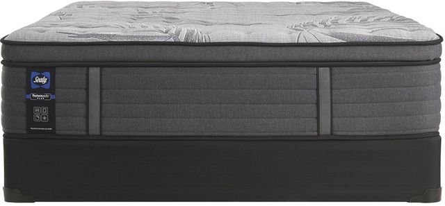 Sealy® Posturepedic® Plus Satisfied II 14" Innerspring Plush Euro Pillow Top Split California King Mattress, Includes 2 Pieces-3