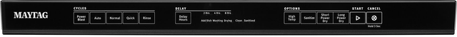Maytag® 24" Cast Iron Black Built In Dishwasher-6