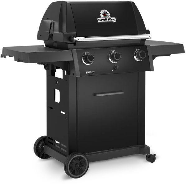 Broil King® Signet™ 320 Shadow 3-Burner Black Freestanding Natural Gas Grill-2