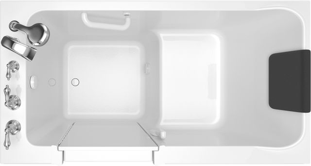 American Standard Luxury Series White Alcove Walk-In Soaking Bathtub-2