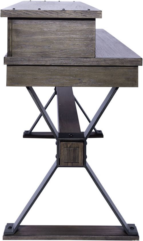 Liberty Furniture Sonoma Road 4-Piece Weather Beaten Bark Console Table Set-3