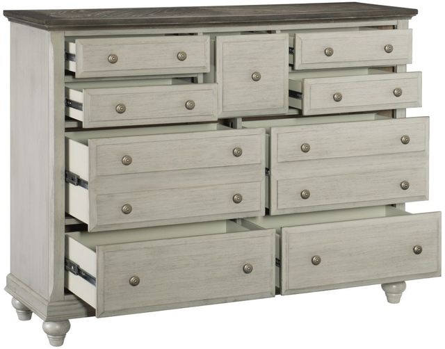 Mazin Furniture Mossbrook Light Gray Dresser-1