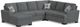 Charisma™ Willow Chambray Stationary Sectional-0