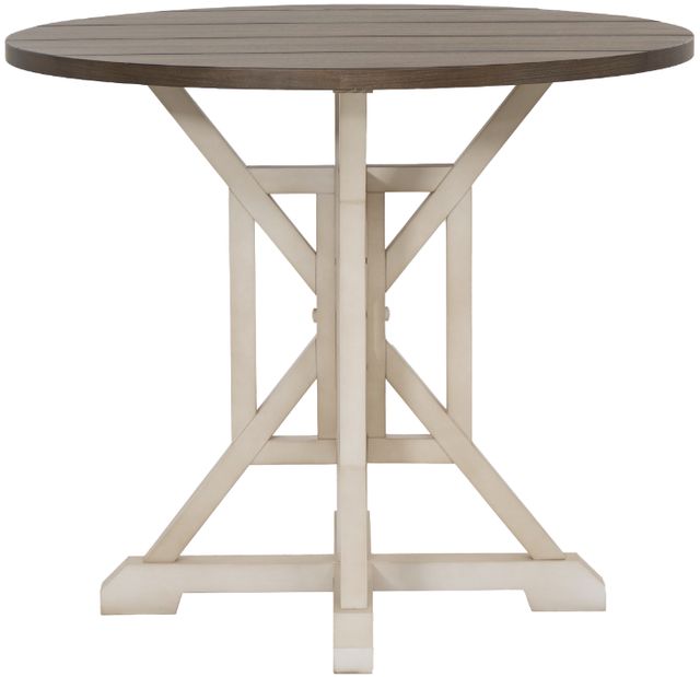 Coast2Coast Home™ Belsey Brown Counter Height Dining Table with Soft Cream Base-3