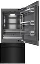 ZLINE 36" 19.8 Cu. Ft. Black Stainless Steel Built-In Bottom Freezer Refrigerator with Water Dispenser, Ice Maker, and Graphite Gray Interior-1