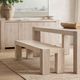 Classic Home Bristol Aged Cream Bench-1