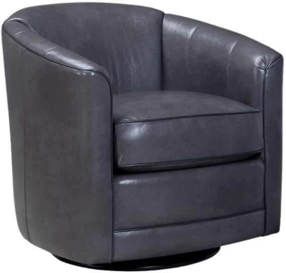 Smith Brothers Customizable 506 Leather Swivel Chair-0