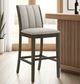 Armen Living Nolan Dark Roast/Slip Gray Counter Stool-1