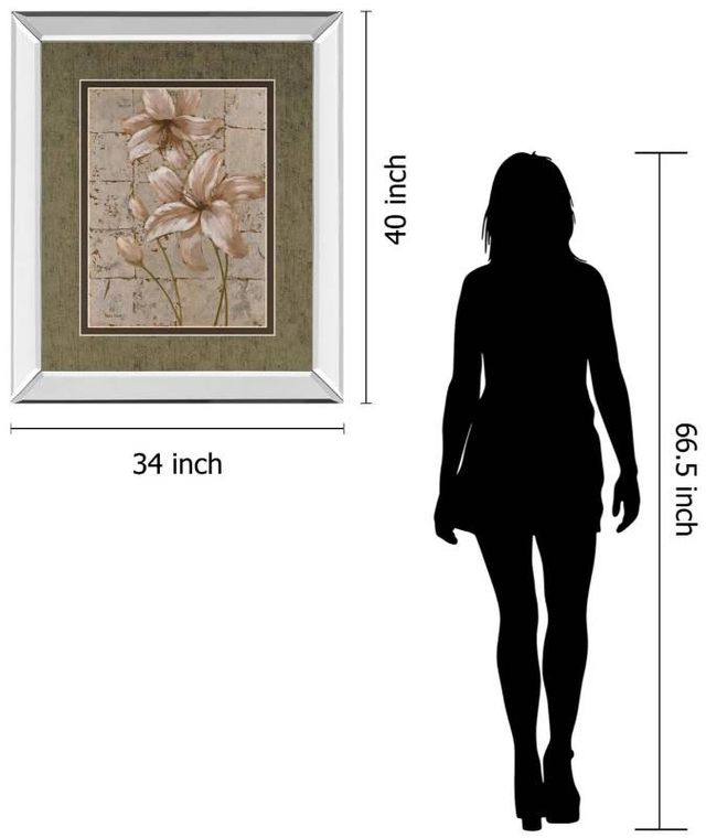 Classy Art Lilies on Silver II by Vivian Flasch Wall Art-2