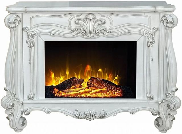 ACME Furniture Versailles Bone White Fireplace-3