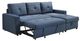 Mazin Furniture Faber 2-Piece Blue Sectional with Pull-Out Sleeper and Reversible Storage Chaise-2