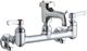 Elkay Polished Chrome 8" Centerset Wall Mount Faucet with 3" Bucket Hook Spout-0