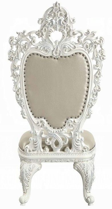 ACME Furniture Vanaheim Antique White/Beige Dining Side Chair-3