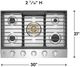 Electrolux 30" Stainless Steel Natural Gas Cooktop with Griddle-1