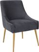 TOV Furniture Beatrix Pleated Grey Side Chair-0