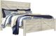 Signature Design by Ashley® Bellaby 4-Piece Whitewash King Crossbuck Panel Bed Set-1