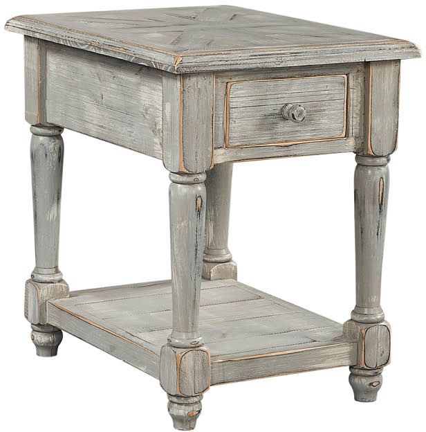 aspenhome® Hinsdale Greywood Chairside Table-1