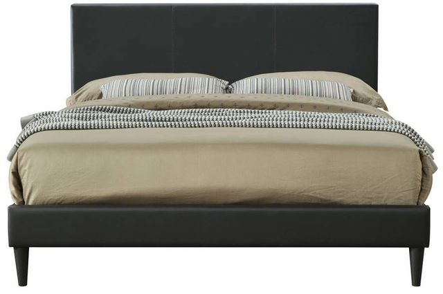 Bernards Chana Black Queen Low Profile Bed-1
