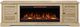 Legends Home Topanga Alabaster Super Fireplace Console-1