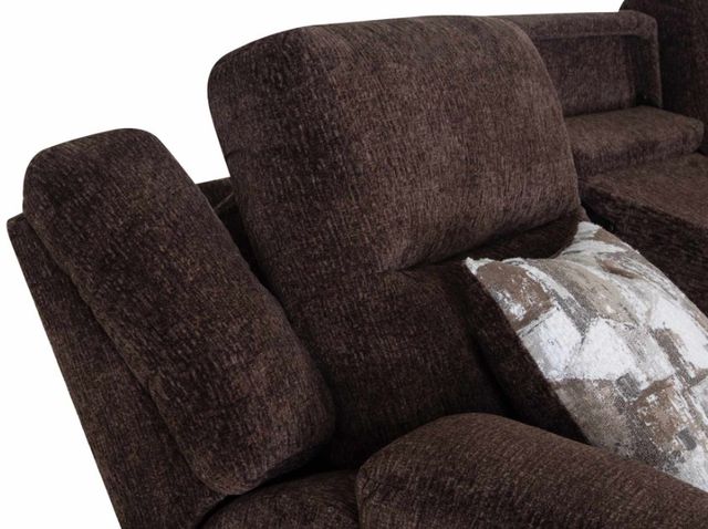 Franklin™ Heston Frenzy Chocolate Manual Reclining Sofa-3