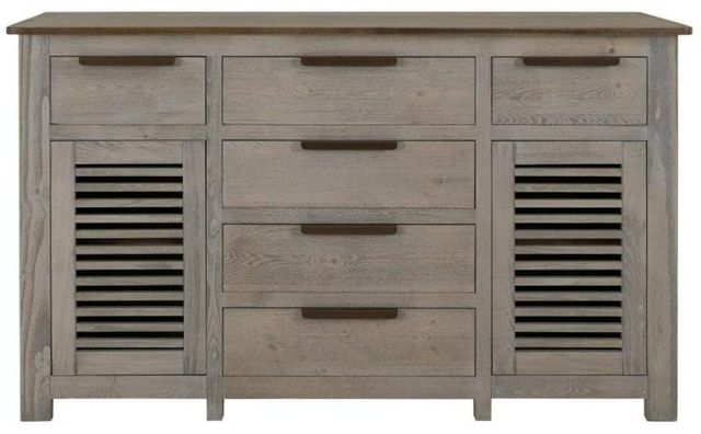 International Furniture Direct Bonfire Brown/Ivory Buffet-2