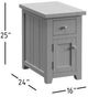 Jofran Inc. Madison County Barnwood Chairside Table-2