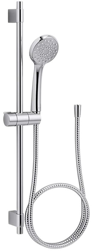 KOHLER® Awaken® B90 Polished Chrome 1.75 GPM 27" 3-Function Handshower Kit-0