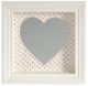 A & B Home White Framed Heart Wall Mirror-0